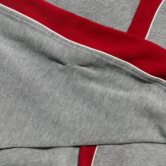 Vintage 90s Nebraska Cornhuskers Striped Crewneck Mens Large Grey Red Sweatshirt - Picture 6 of 6